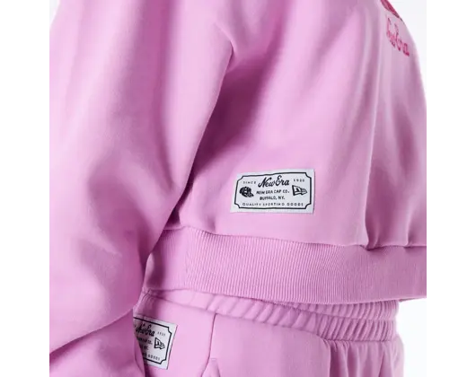 Dámská Mikina New Era - Crop Infill Crew - Pastel Pink / Pink