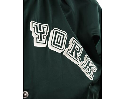 Dámská bunda New Era - Back Print Bomber - NY Yankees - Dark Green / Off White