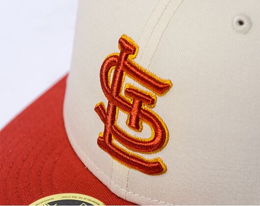 Kšiltovka New Era - 59FIFTY Low Profile "Late Fall Vibes" - St. Louis Cardinals - Cream / Rust