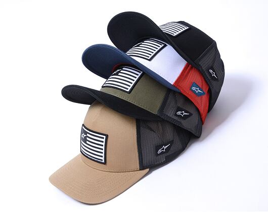 Kšiltovka Alpinestars - Flag Snapback - Sand/Black