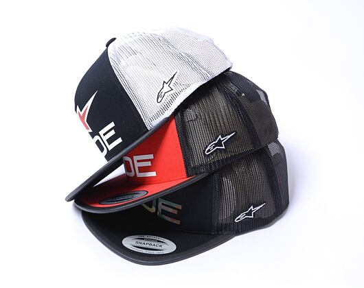 Kšiltovka Alpinestars - Ride 4.0 - Black/White/Red