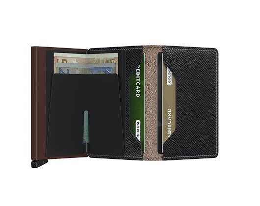 Peněženka Secrid Slimwallet Saffiano Brown