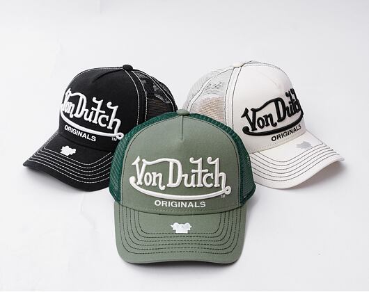 Kšiltovka Von Dutch - Trucker Riverside - Cotton Twill Green