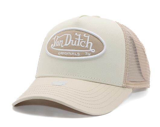 Kšiltovka Von Dutch - Trucker Boston - Caps - Cot Twill - Cream/ Beige