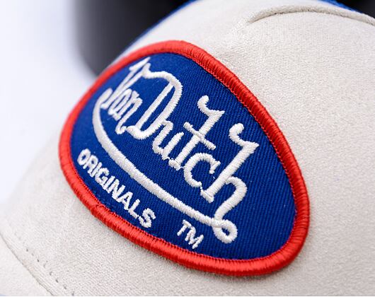 Kšiltovka Von Dutch - Trucker Boston - Caps - Suede - Blue/ Cream