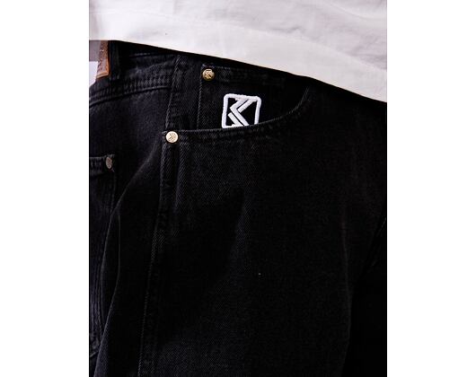 Džíny Karl Kani Small Signature Baggy Five Pocket Denim vintage black