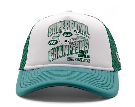 Kšiltovka New Era - NFL Superbowl 9FORTY Trucker - NY Jets - Emerald Green