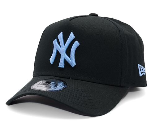 Kšiltovka New Era - MLB Essential 9FORTY A-Frame - NY Yankees - Black / Pastel Blue