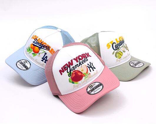 Kšiltovka New Era - MLB Fruit Graphic 9FORTY Trucker - NY Yankees - Pink