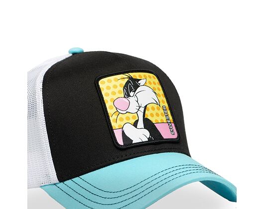 Kšiltovka Capslab - Trucker Looney Tunes - Sylvester - Black / Blue