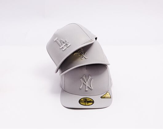 Kšiltovka New Era - MLB Color Pack 59FIFTY A-Frame - LA Dodgers - Silver Grey