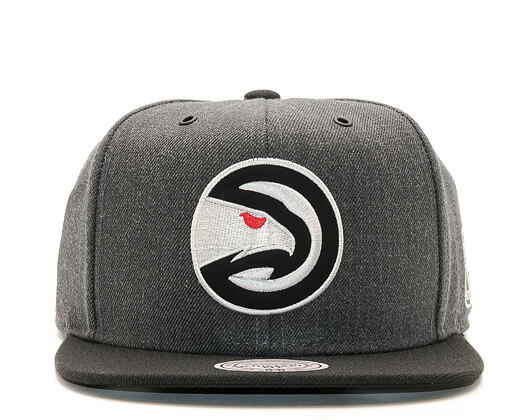 Kšiltovka Mitchell & Ness G3 Logo Atlanta Hawks Grey/Black Snapback