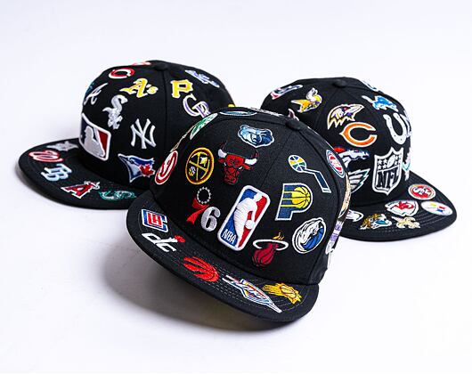 Kšiltovka New Era 59FIFTY NBA All Over Patch 5 NBA Black