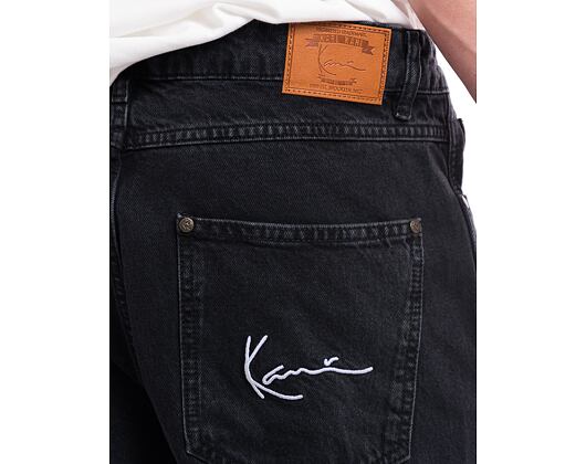 Džíny Karl Kani Small Signature Baggy Five Pocket Denim vintage black