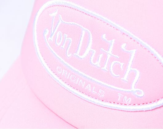 Kšiltovka Von Dutch Trucker Tampa - White/Pink