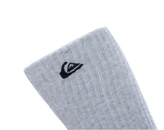 Balení dvou párů ponožek Quiksilver Basic Crew Socks White/Grey