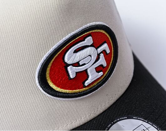 Kšiltovka New Era - 9FORTY A-Frame Cream Patch - San Francisco 49ers - Stone / Black