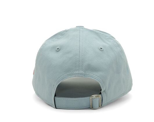 Kšiltovka New Era - 9FORTY Summer Washed - Chicago Cubs - Pastel Blue / Scarlet