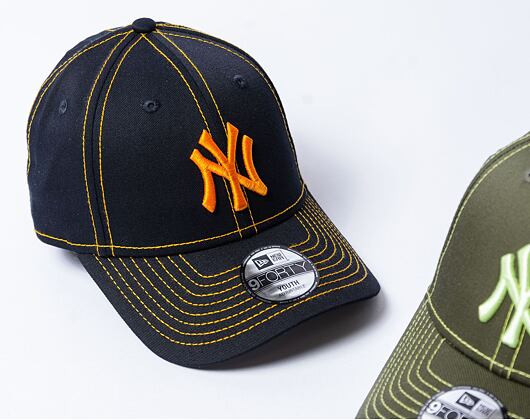 Dětská Kšiltovka New Era - 9FORTY Contrast Stitch - NY Yankees - Navy / Orange