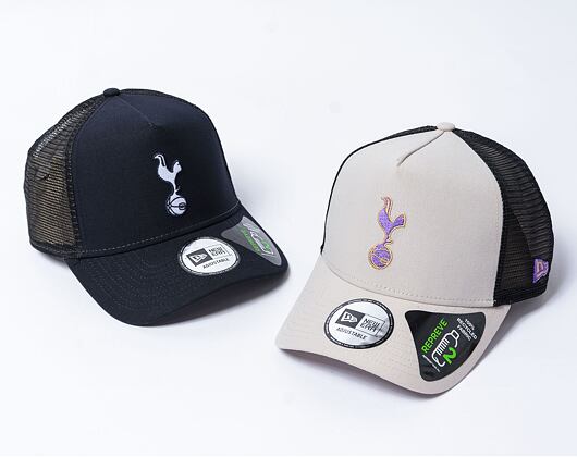 Kšiltovka New Era - 9FORTY Trucker Seasonal - Tottenham Hotspur FC - Stone / Purple