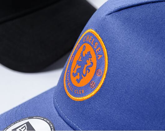 Kšiltovka New Era - 9FORTY Trucker Seasonal - Chelsea FC Lion Crest - Calm Blue / Gold