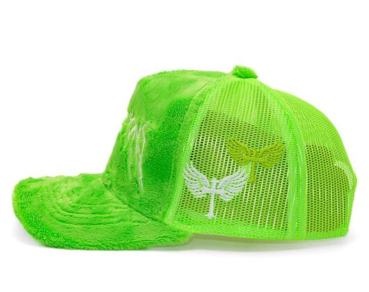 Kšiltovka Reflection Luxury Fuzzy Trucker Grinch Green