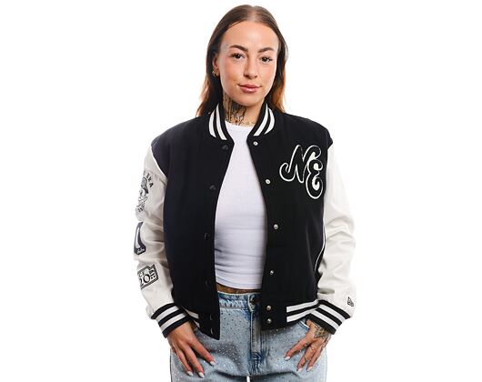 Dámská bunda New Era - Varsity - Black / Off White