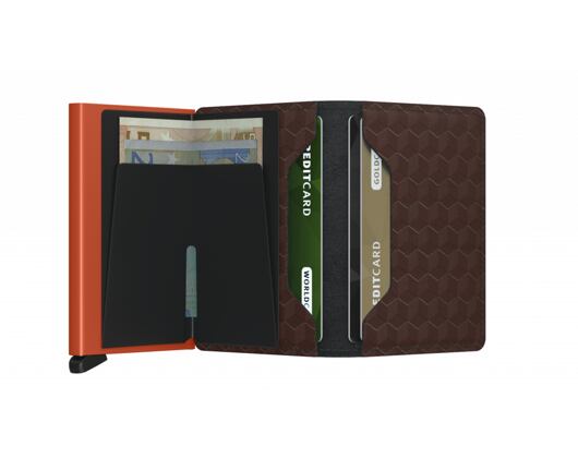 Peněženka Slimwallet Secrid Optical Brown-Orange