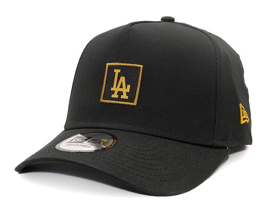 Kšiltovka New Era - 9FORTY A-Frame MLB Metallic Patch - LA Dodgers - Black / Gold