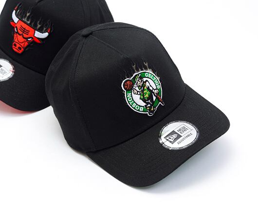 Kšiltovka New Era - 9FORTY A-Frame NBA Flame Boston Celtics - Black