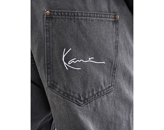 Džíny Karl Kani Small Signature Baggy Five Pocket Denim light grey