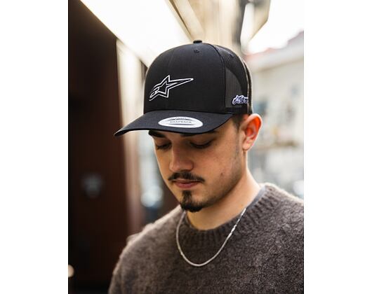 Kšiltovka Alpinestars - Ageless Outline Trucker - Black/Black