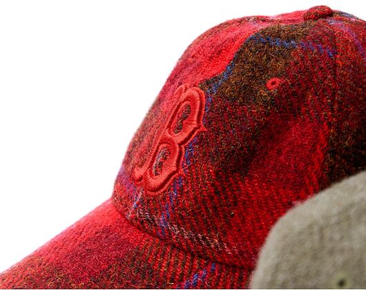 Kšiltovka New Era - 9TWENTY MLB Harris Tweed - Boston Red Sox - Red