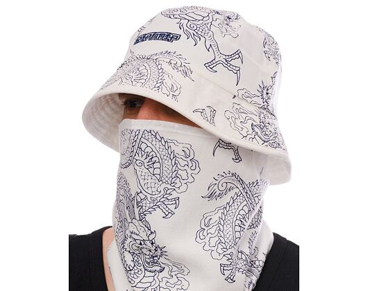 Klobouk-Kukla Rip N Dip - Haku Face Mask Bucket Hat (Off White)