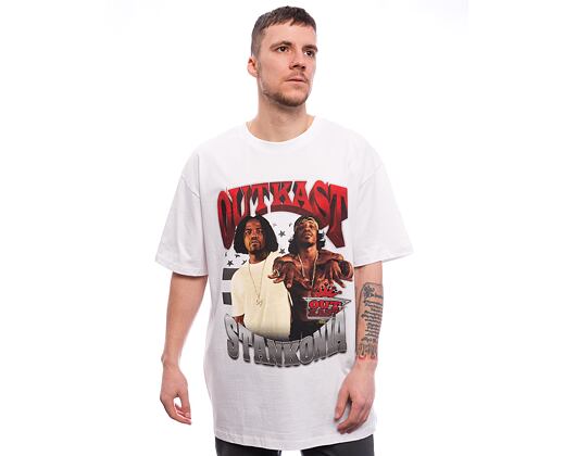 Triko Mister Tee Outkast Stankonia Oversize Tee White