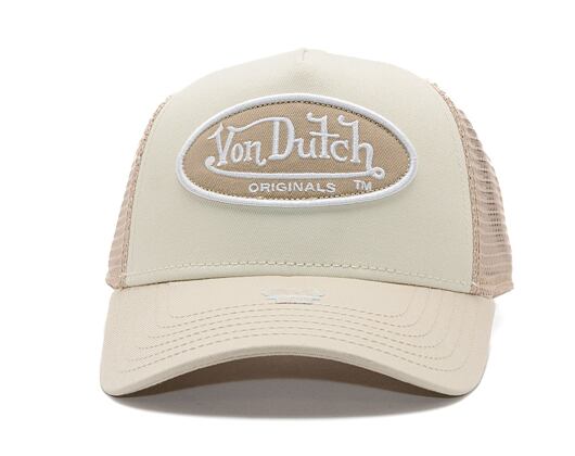 Kšiltovka Von Dutch - Trucker Boston - Caps - Cot Twill - Cream/ Beige