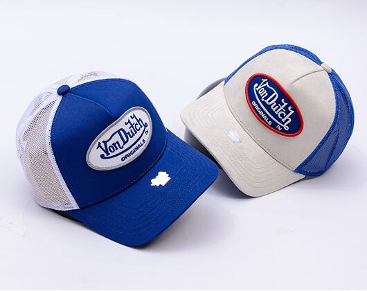 Kšiltovka Von Dutch - Trucker Boston - Caps - Cot Twill - Blue/White