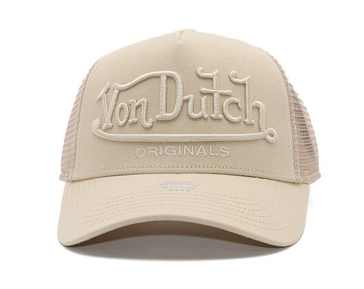 Kšiltovka Von Dutch - Trucker Riverside - Caps - Cot Twill - Cream