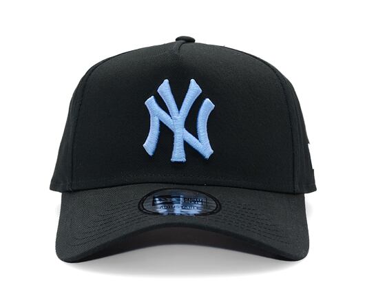 Kšiltovka New Era - MLB Essential 9FORTY A-Frame - NY Yankees - Black / Pastel Blue