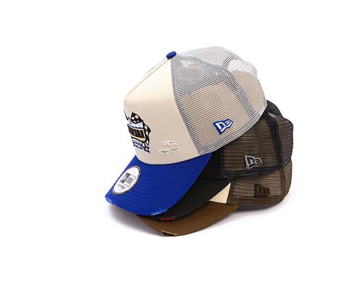 Kšiltovka New Era - Motosport 9FORTY Trucker - Cream / Light Royal