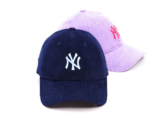 Dámská Kšiltovka New Era - MLB Cord 9TWENTY - NY Yankees - Navy / Pastel Blue