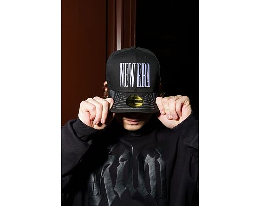 Kšiltovka New Era - Wordmark 59FIFTY - Black / White