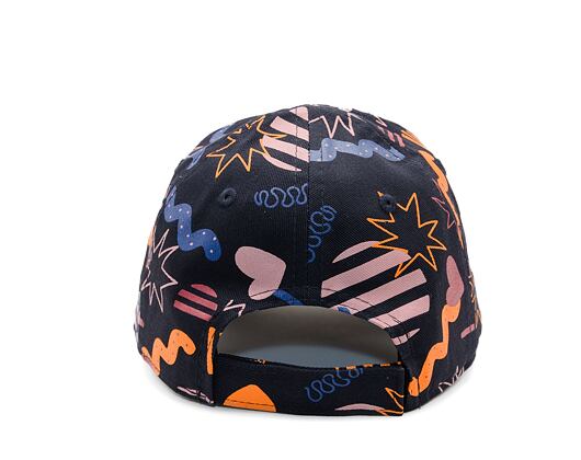 Dětská Kšiltovka New Era - MLB Kids Print 9FORTY - NY Yankees - Navy / Papaya Orange