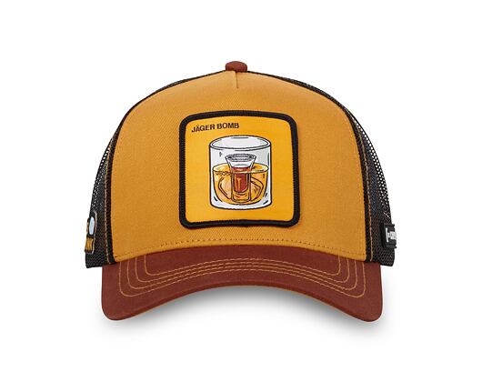 Kšiltovka Capslab - Trucker Jäger Bomb - Caramel