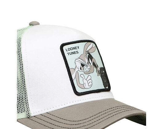 Kšiltovka Capslab - Trucker Looney Tunes - Bugs Bunny - White / Mint