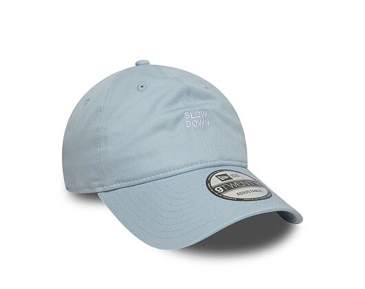 Kšiltovka New Era - Slogan 9TWENTY Slow Down - Baby Blue / White