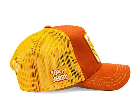 Kšiltovka Capslab Tom and Jerry Trucker - Victorious Jerry - Brown