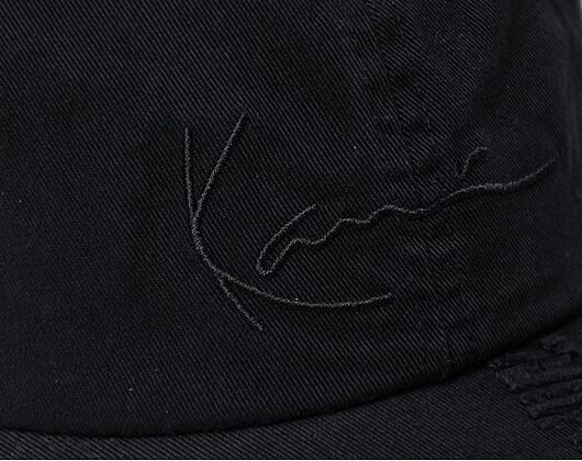 Kšiltovka Karl Kani Signature Embro Damaged Washed Cap dusty grey