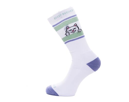 Ponožky Rip N Dip Peeking Nermal Socks (White)