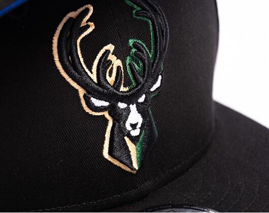 Kšiltovka New Era 9fifty Nba Split Logo Milwaukee Bucks Black Pine Green Snapbacks 4335